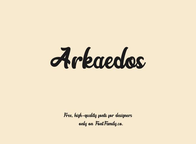 Arkaedos Font