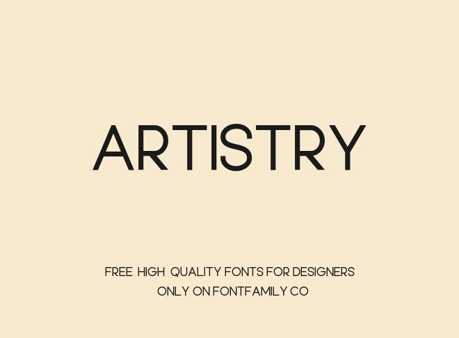 Artistry Font