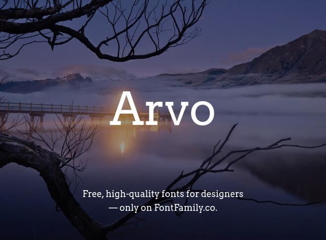 Arvo Font