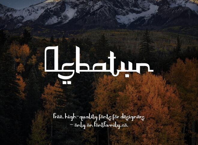 Asbatun Font