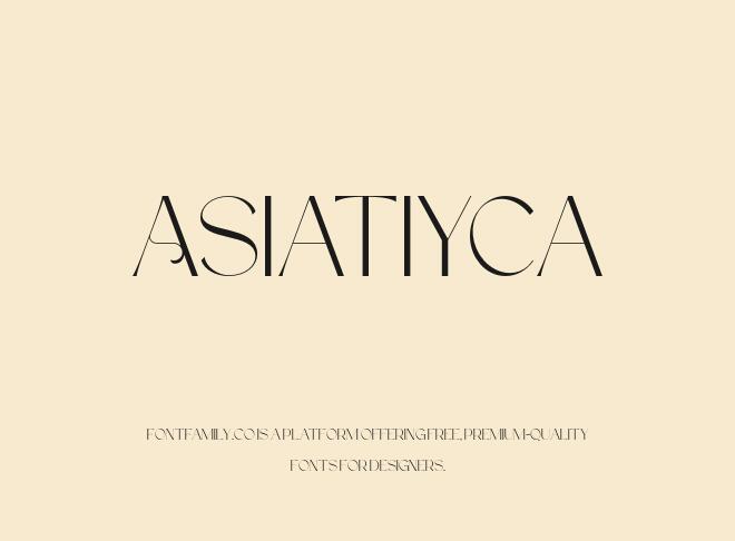 Asiatiyca Font