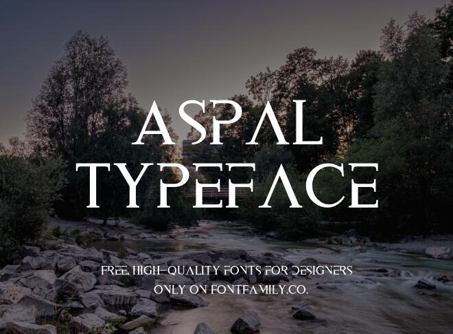 Aspal Typeface Font