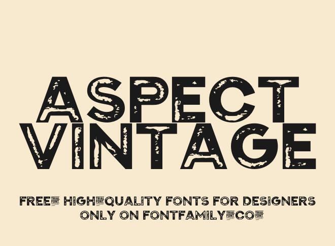 Aspect Vintage Font