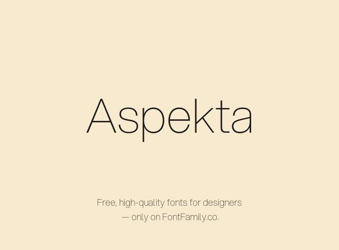 Aspekta Font