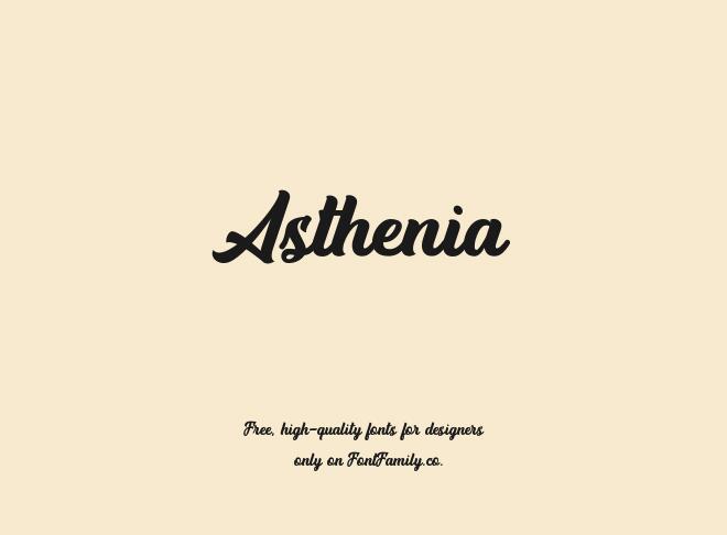 Asthenia Font