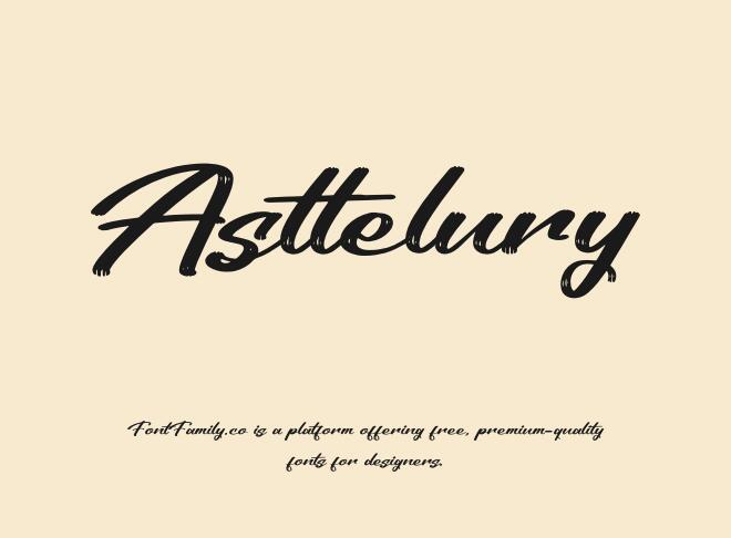 Asttelury Font