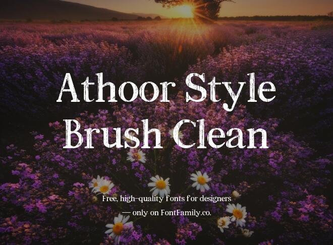 Athoor Style Brush Clean Font