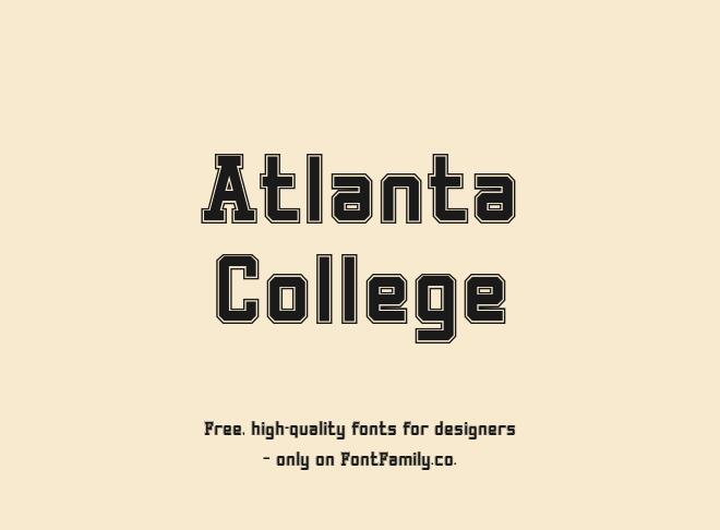 Atlanta College Font