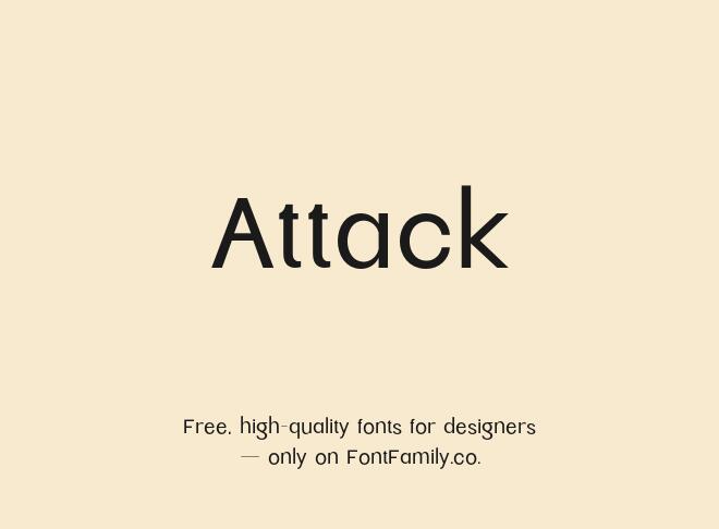 Attack Font
