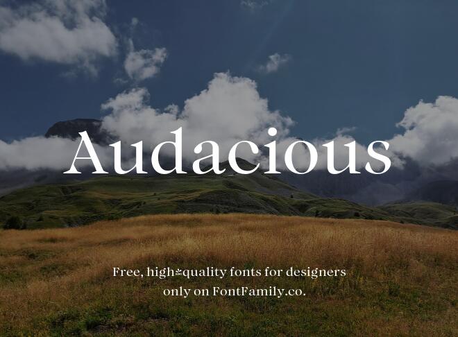 Audacious Font