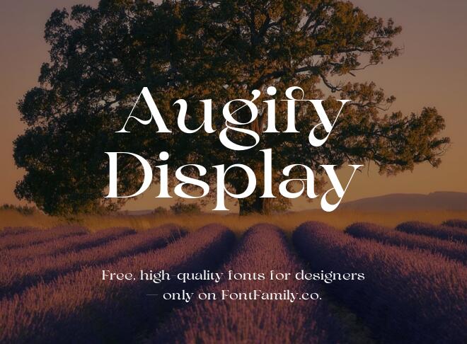 Augify Display Font