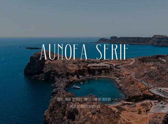 Aunofa Serif Font
