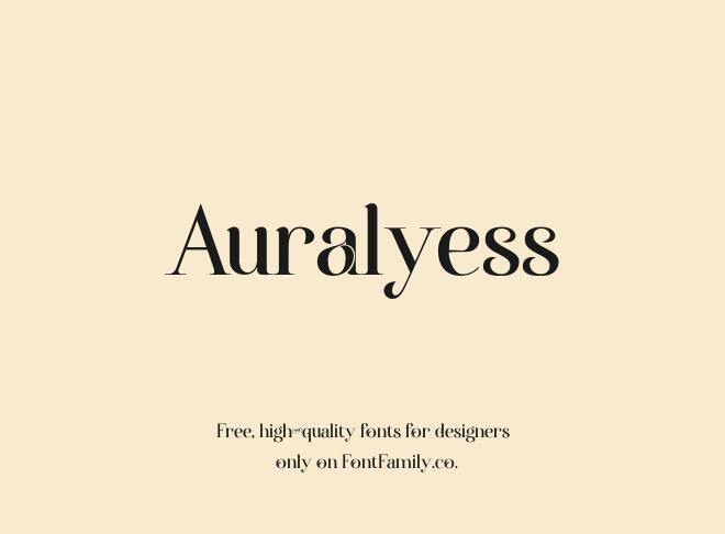 Auralyess Font