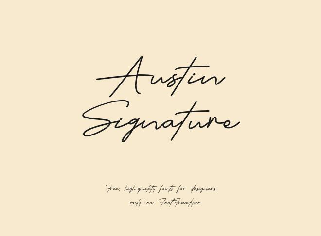 Austin Signature Font