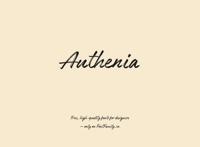 Authenia Font