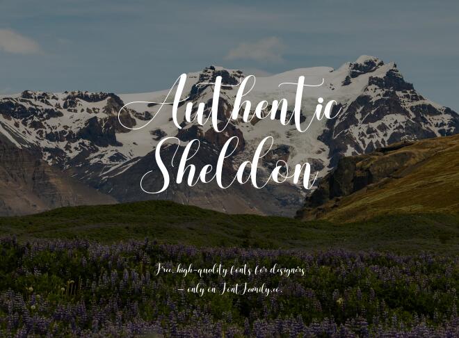 Authentic Sheldon Font