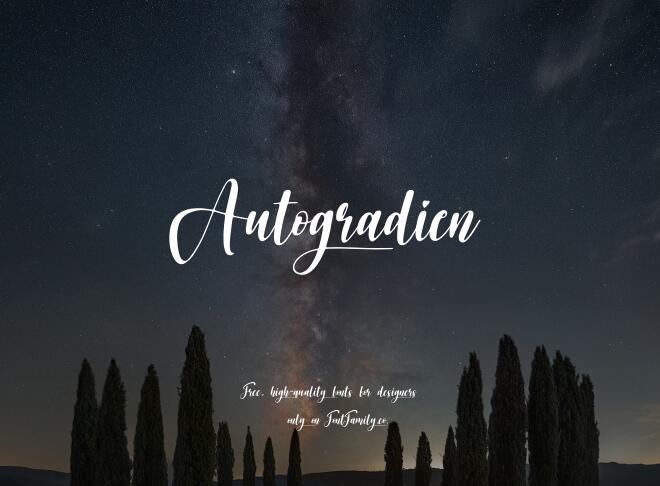 Autogradien Font