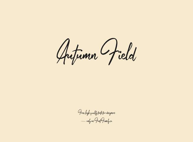 Autumn Field Font