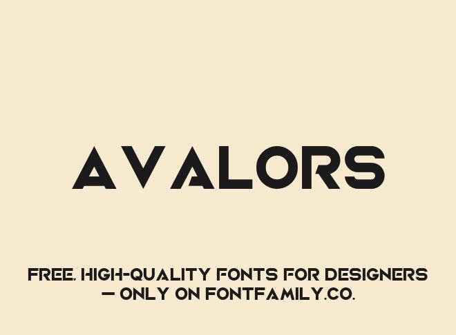 Avalors Font