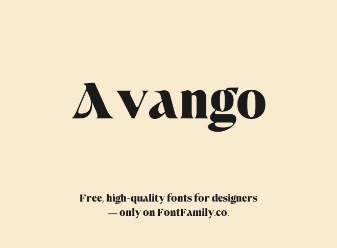 Avango Font