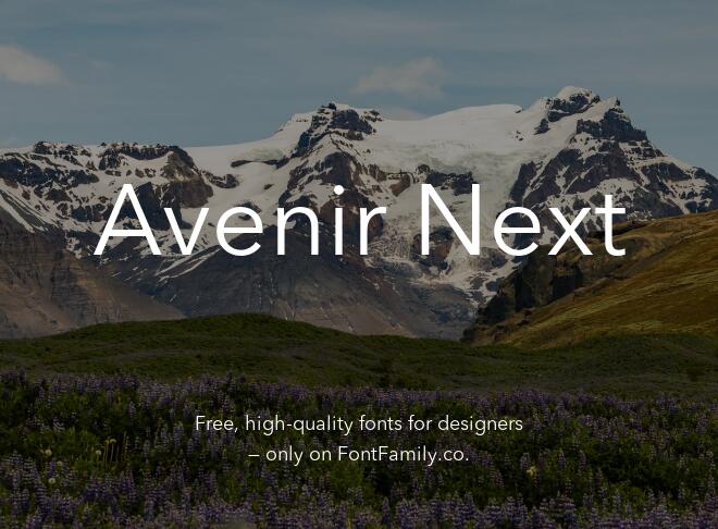 Avenir Next Font