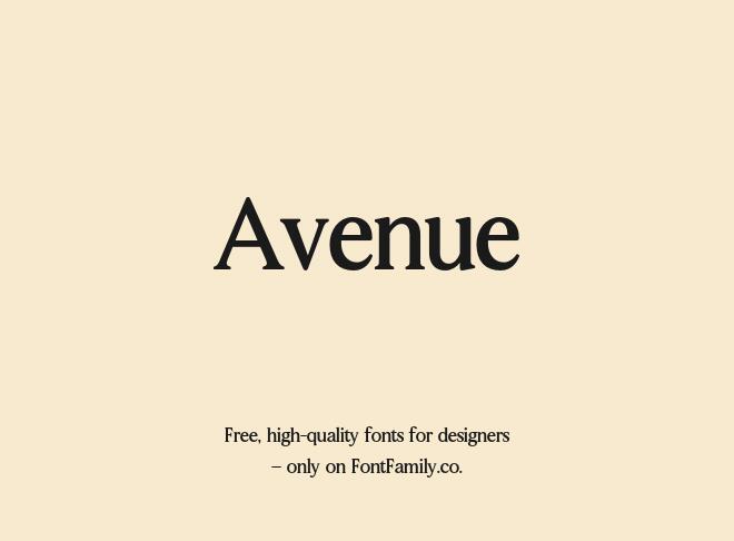 Avenue Font