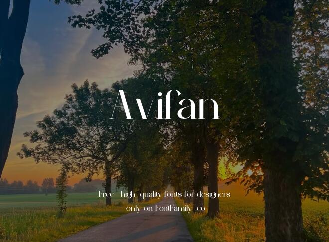 Avifan Font