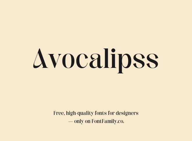 Avocalipss Font