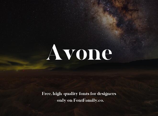 Avone Font