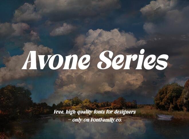 Avone Series Font