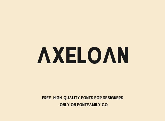 Axeloan Font