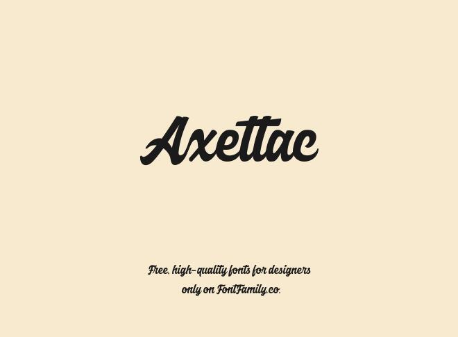 Axettac Font