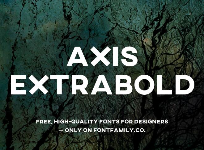 Axis Extrabold Font