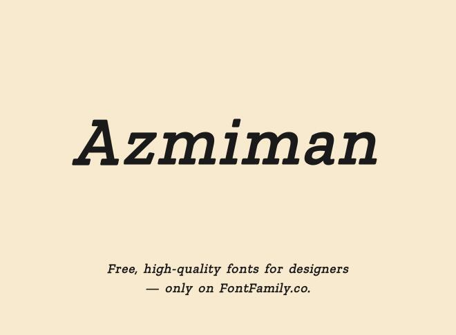 Azmiman Font