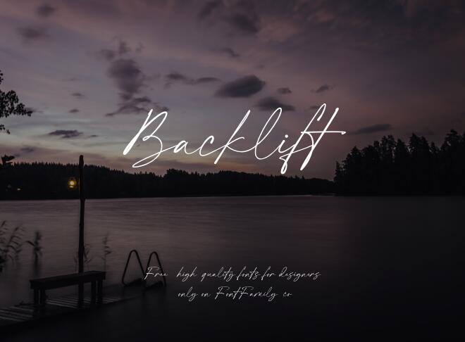 Backlift Font