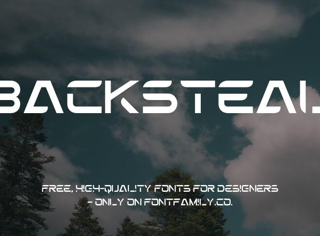 Backsteal Font