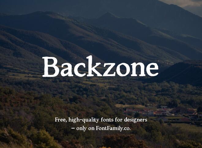 Backzone Font