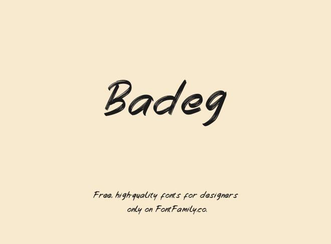 Badeg Font