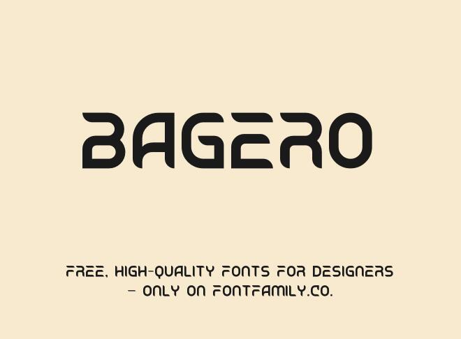 Bagero Font