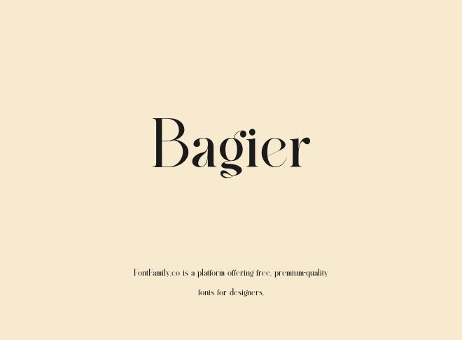 Bagier Font