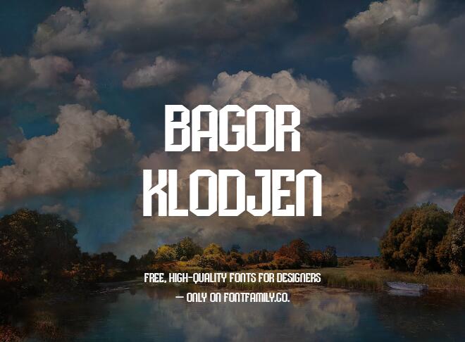 Bagor Klodjen Font