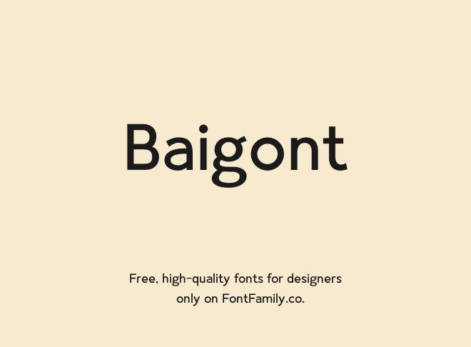 Baigont Font