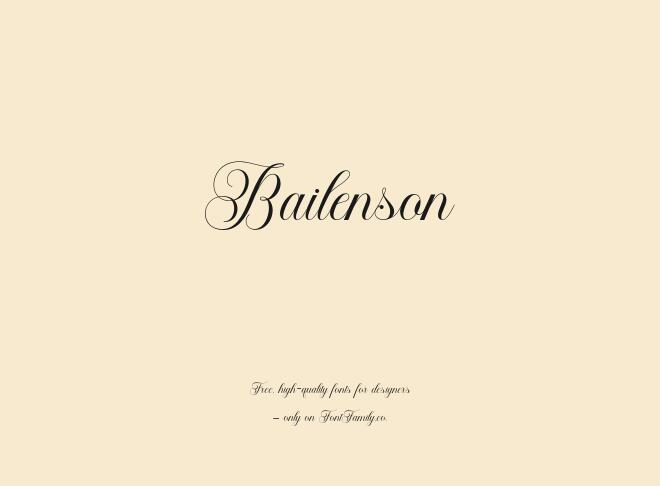 Bailenson Font