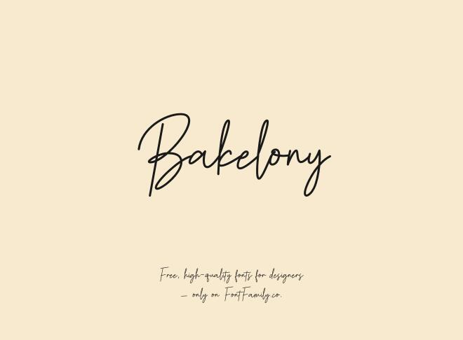 Bakelony Font