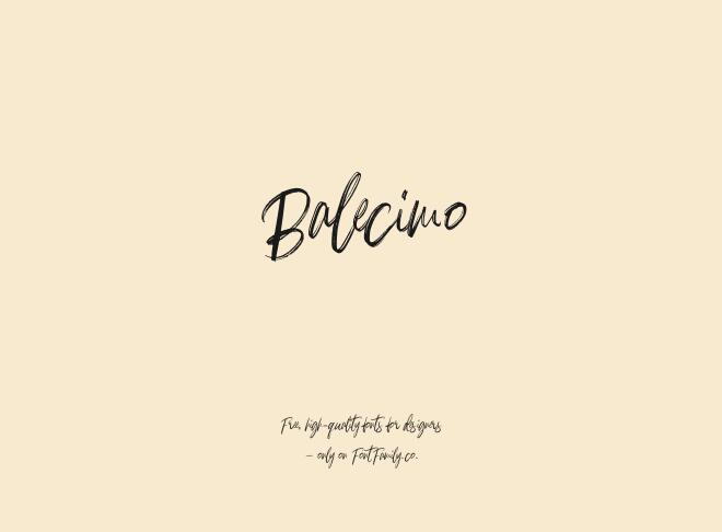 Balecimo Font