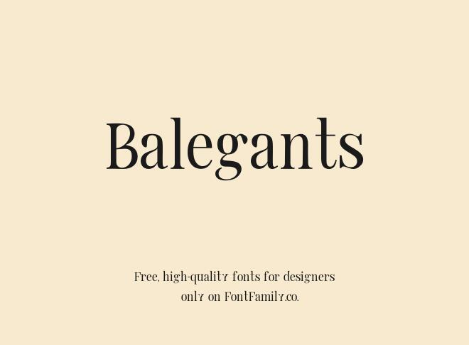 Balegants Font
