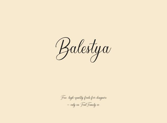 Balestya Font
