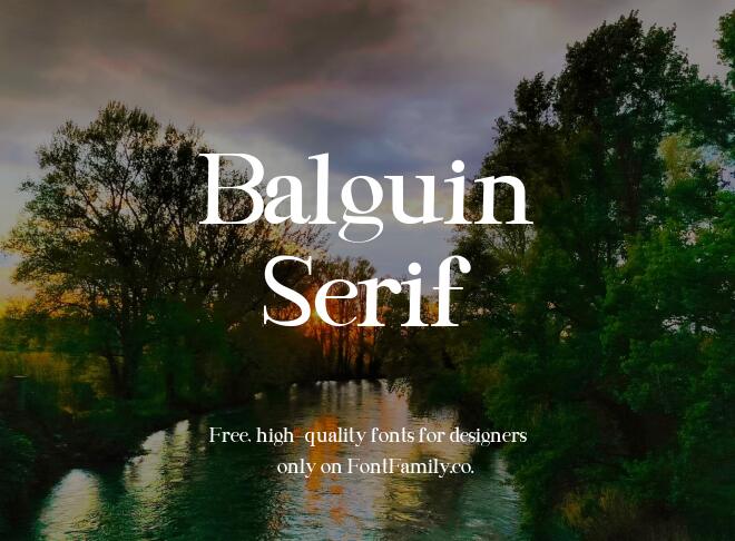 Balguin Serif Font