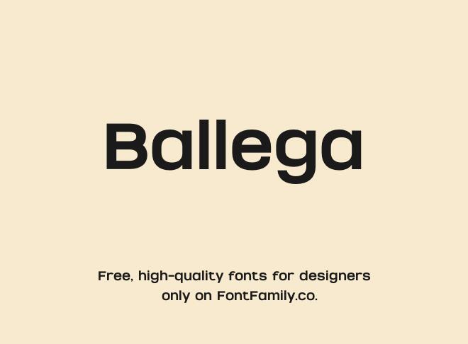 Ballega Font