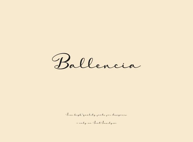 Ballencia Font